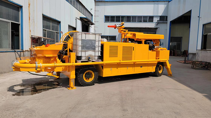 疫情防控不松懈，柴油機(jī)礦用混凝土濕式噴射車(chē)正常發(fā)貨！